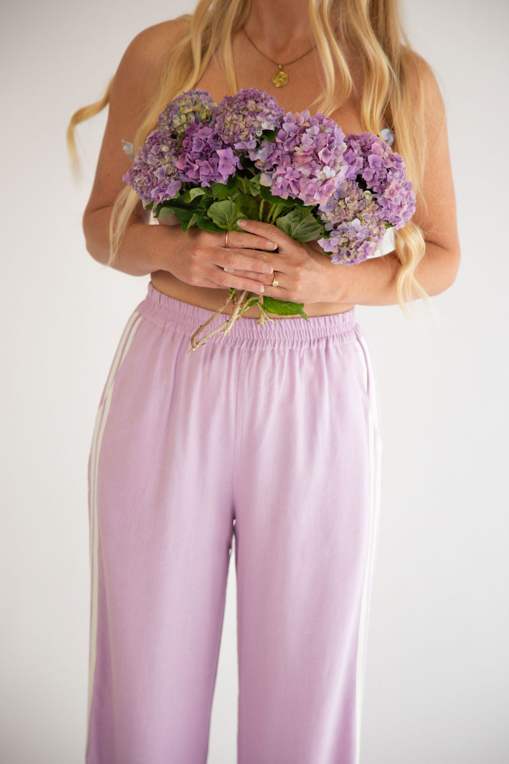 JAYA LINEN PANT - MAUVE by Zaziba Studio