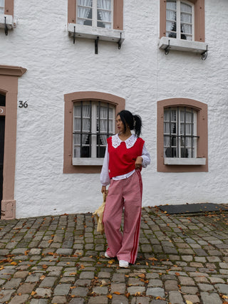 Jaya Gingham Pants - Red Checks
