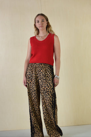 mimi red cami with vogue jaya