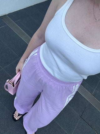 Jaya Linen Pant - Mauve
