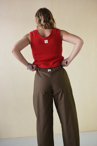 Red Cami with Siya Pant