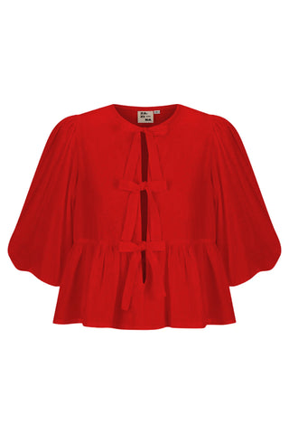 Red blouse