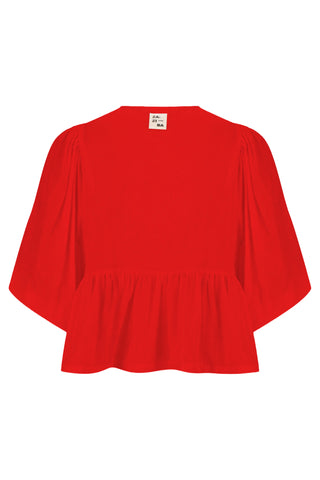 Red Tidal Blouse Back