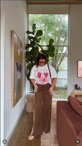 Jaya Cord Pant - Chocolate Brown