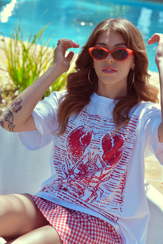 Lobster Art Tshirt - White