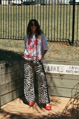 Jaya Linen Pant - Zebra