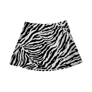 Zebra print mini skirt