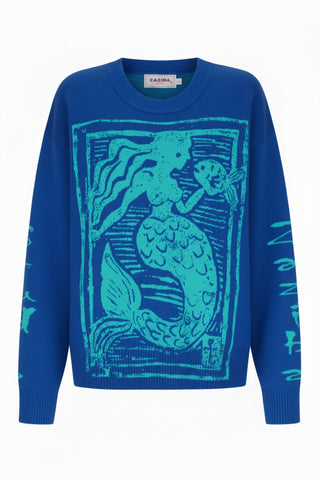 Mermaid Lightweight Knit - Cobalt Blue
