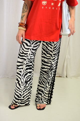 Jaya Linen Pant - Zebra
