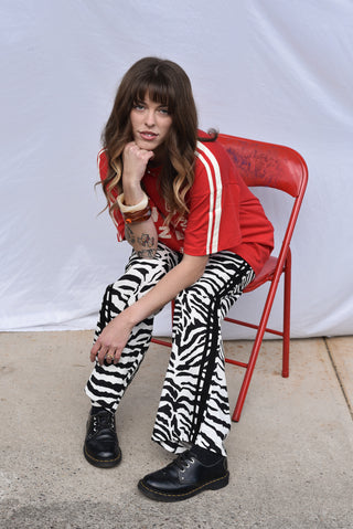 Jaya Linen Pant - Zebra