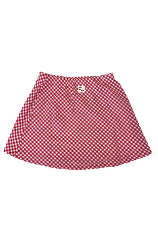 gingham skirt back