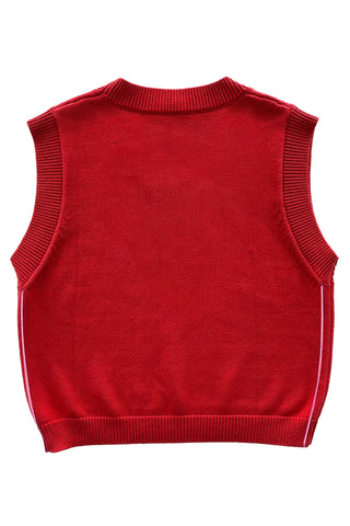 red lolly vest back
